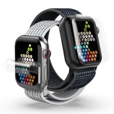 rorentech Apple Watch水凝膠全覆蓋螢幕保護貼 2張, 蘋果手錶 7 45 毫米, 透明