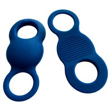 [1+1]BC 타격 손울림 방지 보호대 실리콘 유소년 성인 좌우겸용, 1세트, 네이비