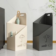 【XINGMU 興沐】北歐雨傘置物架 家用雨傘架 個性創意雨傘收納架子 落地瀝水傘桶, 黑色雕刻款, 1個