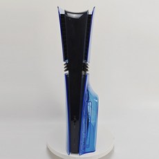 플스5 프로 하우징 교체 케이스 디지털 버전 드라이브 투명 커버, 다른 Sony 모델, 삽입 디스크 - 반투명한 파란색