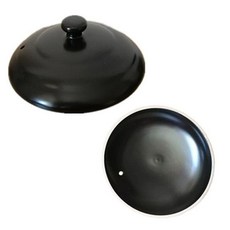 KANGSHU 陶瓷砂鍋蓋子 耐高溫, 1個, 16.5釐米黑色蓋子