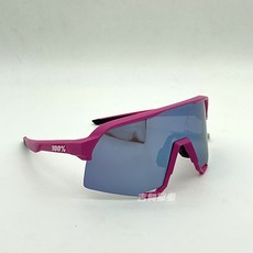 100% S3 運動騎行太陽眼鏡 61034-263-75 型號 桃紅色框藍鏡片, 1個