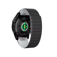 가민워치 퀵핏 22mm 26mm 마그네틱 자석 스트랩 밴드 시계줄, 블랙/화이트 P26, 1개