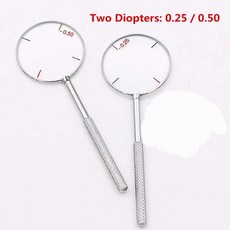 라운드 크로스 실린더 렌즈 도구 기기 디옵터, 1개