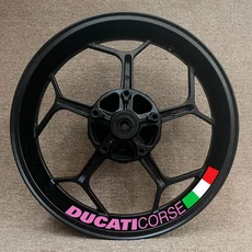 호환 Dukadi 휠 허브 스티커 수정 내부 링 방수 V2/V4/Great Demon King/821/959/939에 적용 가능, 13 DUCATI CORSE