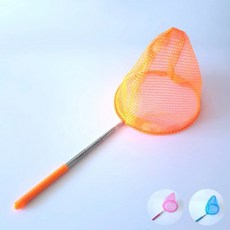 텔레스코픽 잠자리채 3color 길이조절 늘어나는 곤충채집망 낚시그물망, 텔레스코픽 채집망_핑크_1개