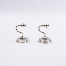 심플 합금 스몰 S 후크 U자형 후크 커튼 후크 액세서리 벽 후크 벽 후크, 실버(한 개당 가격), 1개