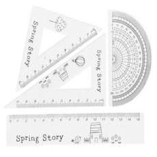 삼각자 세트 초등 직각 삼각자 각도기 세트/삼각자 직자 각도기 자세트, 1개