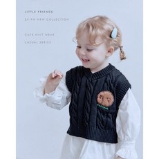 로아앤제인 (50%SALE)짱아 니트 베스트 928373