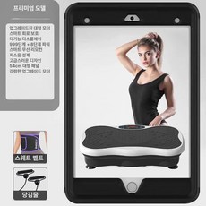 플렉스몰 덜덜이 가정용 바디슬리머 실버블랙 다이어트, 버튼화이트 저항 밴드+땀 벨트 포함, 기본 모델명/품번