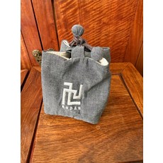 九段燒家 茶具收納包 棉麻茶壺蓋碗收納袋 刺繡, 如圖所示, 1個