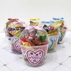 뭉꾸마켓 러블리컵간식세트 (20개입) 어린이집 유치원 생일 답례품 구디백, 혼합색상, 1개