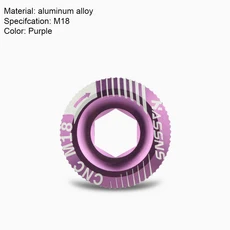 HASSNS Mtb 크랭크 커버 캡 자전거 Hollowtech 통합 크랭크 셋 나사 산악 자전거 연결로드 커버 캡 M15M18M19M20, [13] HA Purple M18