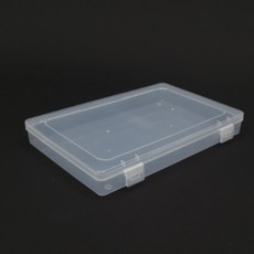 1개 16x24 사각 투명 플라스틱 상자 보관함 케이스 수 스티커보관함 다꾸정리함, 없음, 단품