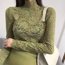 터틀넥 레이 호환 스 여성 티셔츠