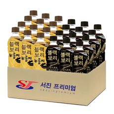 (서진프리미엄) 하이트진로 블랙보리 2종혼합 520ml 각12개씩 총24개 (누룽지+다크로스트), 24개