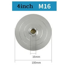 1Pc 다이아몬드 연마 패드 3/4 인치 후원자 알루미늄베이스 백업 홀더 M14 M10 M16 폴리 셔 도구 용 나사, 02 4inch M16