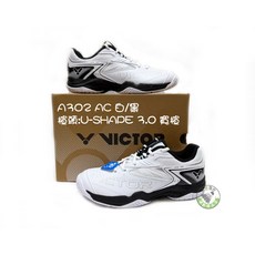 VICTOR 勝利 A302 AC 白/黑 羽球鞋 運動鞋 U-SHAPE 3.0 寬楦
