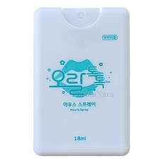 오랄톡톡 마우스 스프레이 1개 휴대용 구취제거 카드형, 18ml