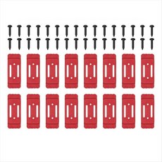 Milwaukee Packout용 장착 다리 -16 팩 Milwaukee Packout 액세서리용 발 장착 시스템 빨간색