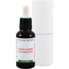 2.2% Lugol's Iodine Solution 3.4 Fl Oz | Pharmaceutical Grade Ingredients | Lugols Solution Made w, 1 Fl Oz (Pack of 1), Unflavored, 1
