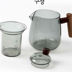 내열유리 티포트 티메이커, 투명, 1개, 500ml