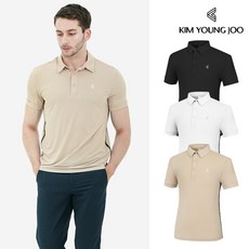 김영주 남성 골프웨어 루샤인 카라 반팔 남자 등산 스포츠 기능성 풀달 티셔츠