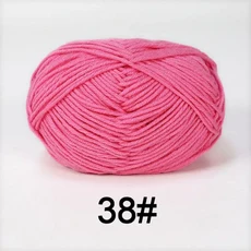 5개 혼합 색상 얀 밀크 코튼 얀 세트 핸드메이드 DIY 공예 스웨터 스카프 뜨개질용, 30 B38-5PCS