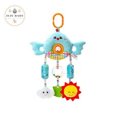 HAPPY MONKEY 安撫搖鈴玩具, 1個, 可愛藍鳥, 可愛藍鳥