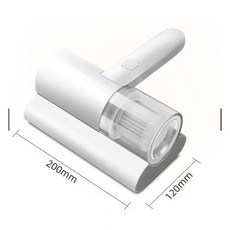 家用強吸力床上除螨儀 UV除蟎5級冷光殺菌 便攜小型吸塵器 無線除螨 雙重除菌 超強吸力 智能居家必備, 升級版無線除螨儀-7.4V【帶保護板】, 白色, 升級版無線除螨儀-7.4V【帶保護板】