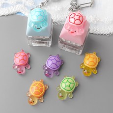 싼비즈 [6646-05]아크릴 키캡파츠 탑꾸재료 야광행운거북이 13.6x20mm 랜덤발송 1개