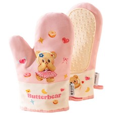 엠디지에프스위트홈 베어 오븐장갑, 핑크, 1세트