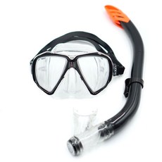 롤릭 아쿠아 스노쿨링 세트, 블랙