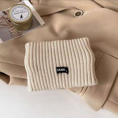 MDMS 楊超越同款髮帶，多色可選 韓版字母網紅寬邊洗臉彈性針織運動髮帶，日常百搭頭飾, 1個, 1#米白, 米白