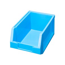 공룡플라스틱 플라스틱박스 공구 보관 수납 용기 컨테이너 콘티 부품상자 3호 3개, 청색