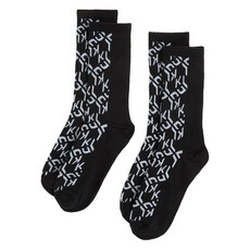 칼라거펠트진 모노그램 패턴 양말