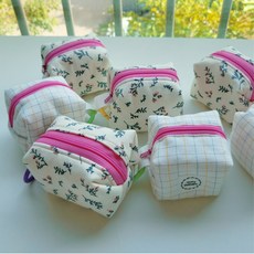 핸드메이드 강아지 산책 똥 가방 풉백 파우치, 1개, 자수추가