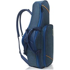 Chehery 알토 색소폰 케이스 - 플루트 포켓 및 액세서리 수납 공간이 있는 2-in-1 패딩 백팩 기그 백 20mm 소프트 색소폰용 경량 보호 휴대용 회색, Blue, 1개