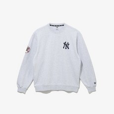 국내백화점 뉴에라 재킷 브랜드관 뉴욕 양키스 팀 로고 맨투맨 헤더 그레이_14536464 바람막이 점퍼 (BK파우치증정)