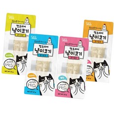 가정플러스 고양이 냥이코기 고양이고단백간식 고양이밥 고양이먹이 고양이닭고기간식 고양이치킨간식, 22g 닭고기 1개입