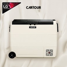 카투어 ET 크림 휴대용 캠핑 차량용 냉장고 이동식 냉동고 12V 24V 220V, 60L-엘지콤프 60L-엘지콤프