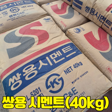 1포 40kg 쌍용 시멘트 / 아세아 몰탈 미장용 인테리어 자재 <With보도블럭>, [시멘트] 쌍용 시멘트 40kg, 1개
