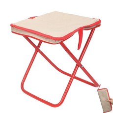 우시오 캠핑 스툴 12인치 휴대용 접이식 가방 무게 220파운드 낚시 하이킹 바비큐용, Off White, 12inch, 오프 화이트