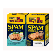 스팸 라이트 120g 5개 + 클래식 120g 5개, 1개
