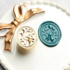 웨딩 왁스 스탬프 프레임 몰드 레트로 꽃 문양 1개, 9