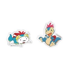 마리모크래프트 아크릴 클립 2개 세트 영화 크레용 신짱 오라들의 공룡