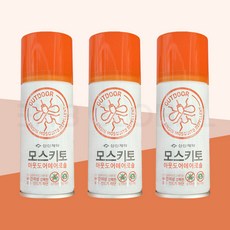 신신제약 모스키토 아웃도어 에어로솔 100ml 모기 진드기x3개, 3개
