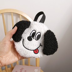 아이루리 귀욤주의 복실 강아지 품백 애견용품 외출 필수템 배변봉투 파우치 롤형 똥츄, 1개, 1개입, 메롱화이트