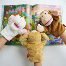 살림덕후 동물 손가락 인형 귀여운 구연 동화 인형 교회 인형극 완구, 토끼, 1개, 1개