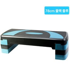 스텝박스 3단 높이조절 유산소 운동발판 홈트 계단운동 피트니스, 9. 78CM 검은색과 파란색 3층 요가 페달
